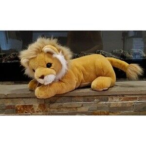 Plush Creations Inc 1998 Vintage Large 19 Inch Lion Stuffed Animal